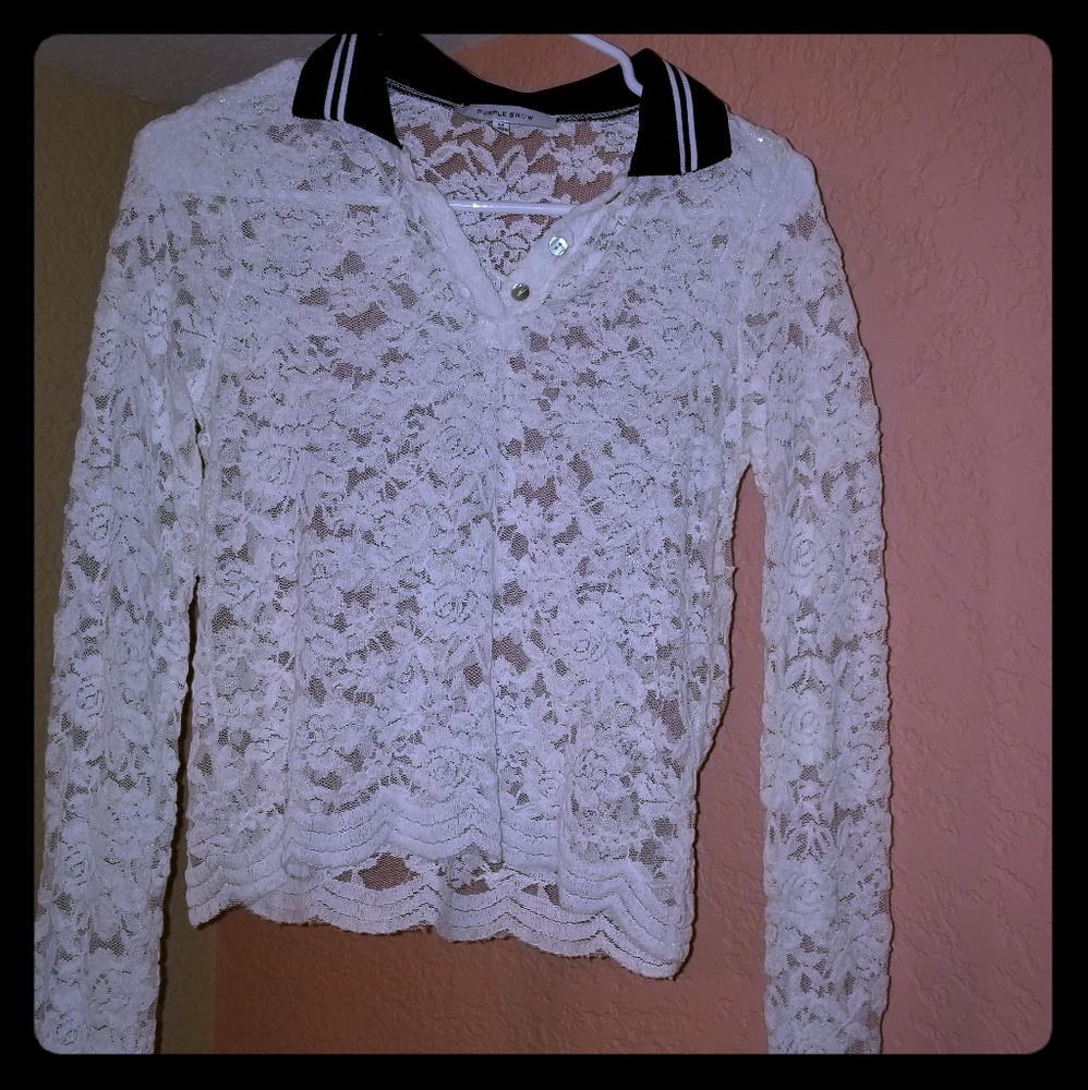 Lacey collared shirt